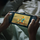 person playing Breath of the Wild on the Nintendo Switch